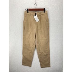 Mango‎ Women's Cargo Pants Regular Waist Size 2 Beige Straight NWT